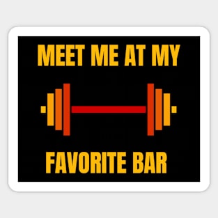 Meet Me At My Favorite Bar Sticker